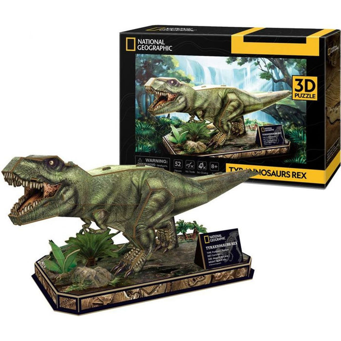 Incredible Group - DS1051H | National Geographic T-Rex 52 Piece 3D Puzzle