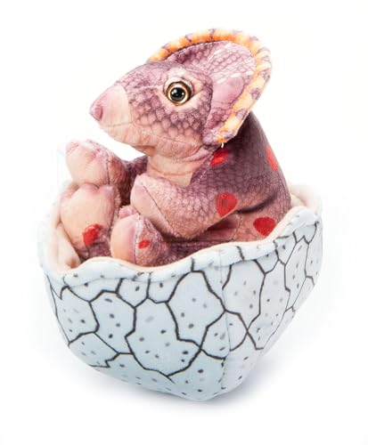 The Petting Zoo - 424707 | Hatchling Triceratops Brown 8"