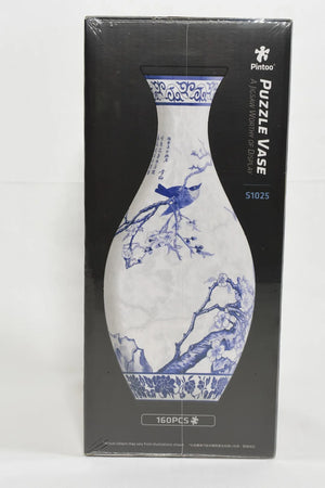 Magpies on Plum Tree - Puzzle Vase 160PC