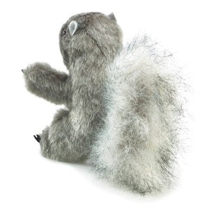 Folkmanis Puppets - 2648 | Mini Gray Squirrel Finger Puppet