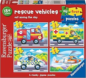 Ravensburger - 1200406 | Rescue Vehicles - My First Jigsaw Puzzles for 18 months