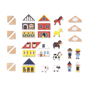 Janod - J05937 | Cross Roads: Countryside Blocks