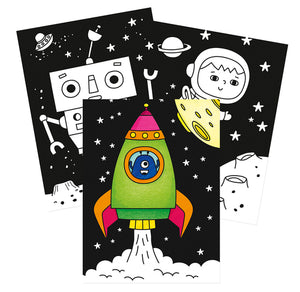 Avenue Mandarine - GY148C | Graffy Black Space Coloring Book