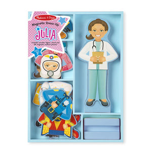 Melissa & Doug - 5164 | Wooden Magnetic Pretend Play Julia Dress-up Figure