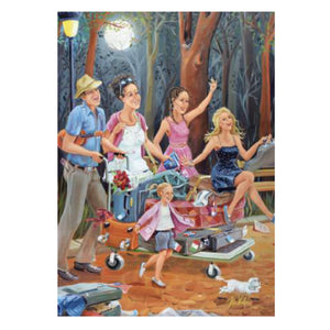 Trefl - 670251 | The Travelling Family by: K.Veilleux (1000 Piece Puzzle)
