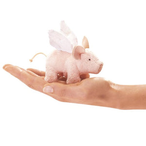 Folkmanis Puppets - 2685 | Mini Winged Piglet Finger Puppet