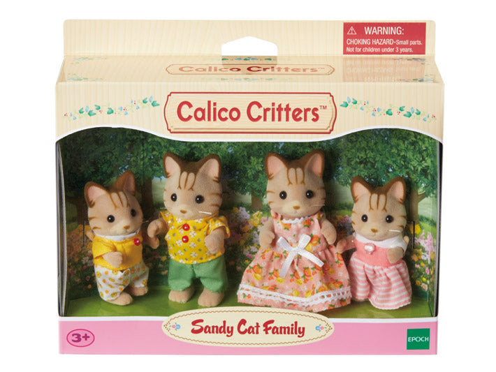 family cats　0618 Calico Critters SANDY CAT Family and SANDY CAT Twins EPOCH