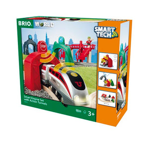BRIO - 33873 | Smart Engine Set with Action Tunnels