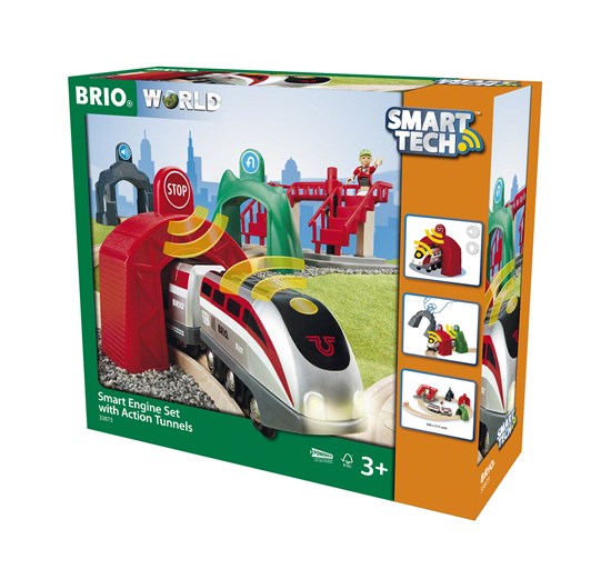 BRIO - 33873 | Smart Tech: Smart Engine Set with Action Tunnels