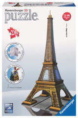 Ravensburger 216 Pieces Puzzle 3D Eiffel Tower - 12556