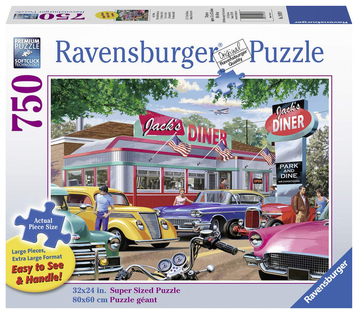 Ravensburger - 19938 | Meet You at Jack's - 750 PC Large Format Puzzle