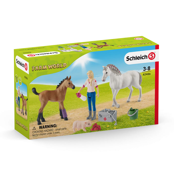 Schleich - 42486 | Farm World: Vet Visiting Mare and Foal