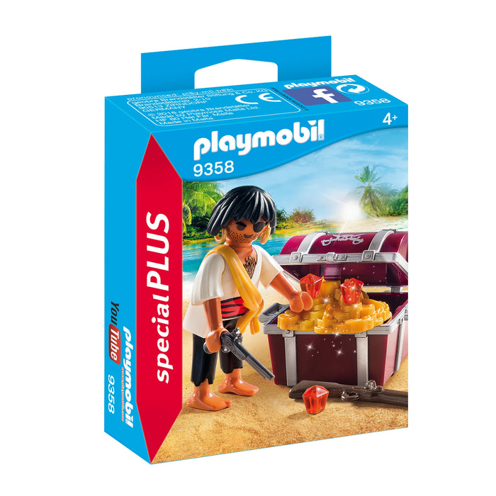 Playmobil - 9358 | Special Plus: Pirate with Treasure Chest