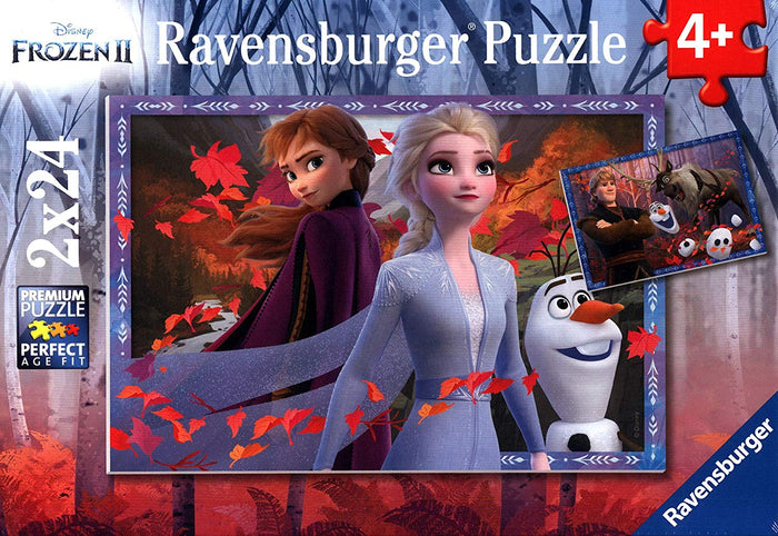 Ravensburger - 05010 | Disney: Frosty Adventures (Frozen 2) - 2x24 PC Puzzle