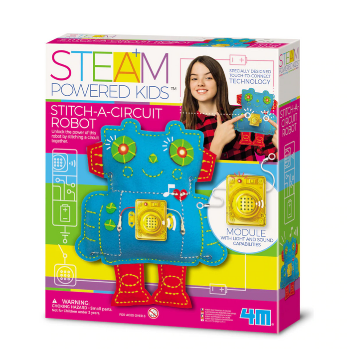 4M - 00-04911 | STEAM Powered Kids: Stitch-A-Circuit Robot