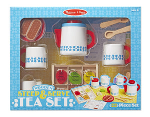 Melissa & Doug - Wooden Steep & Serve Tea Set