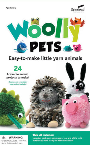 Spice Box Make & Play Woolly Pets Easy-To-Make Little Yarn Animals - 22089 