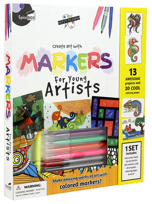 Spice Box Petite Picasso Create Art With Markers For Young Artists - 22386