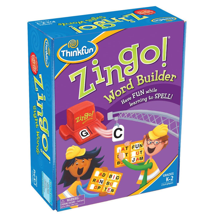 ThinkFun - 77068 | Zingo Word Builder Board Game
