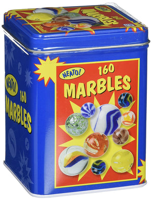 Toysmith - 5926 | Marbles in Tin Box (160 Pieces)