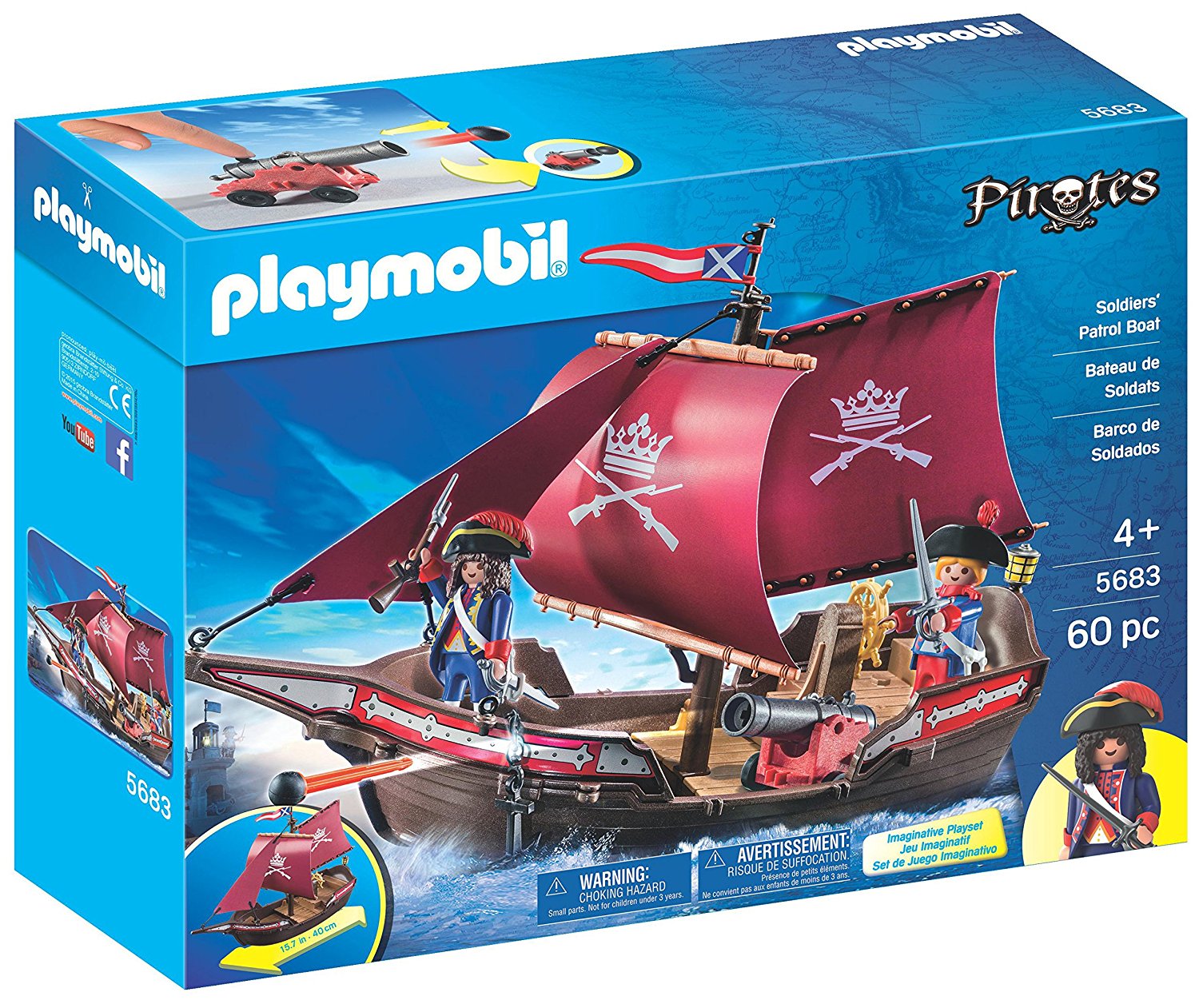 Playmobil Pirate Raft Carry Case Playset