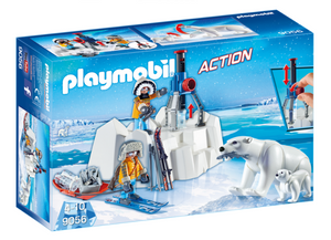 PLAYMOBIL ARCTIC EXPLORERS WITH POLAR BEARS - 9056 cASTLE TOYS KIDS