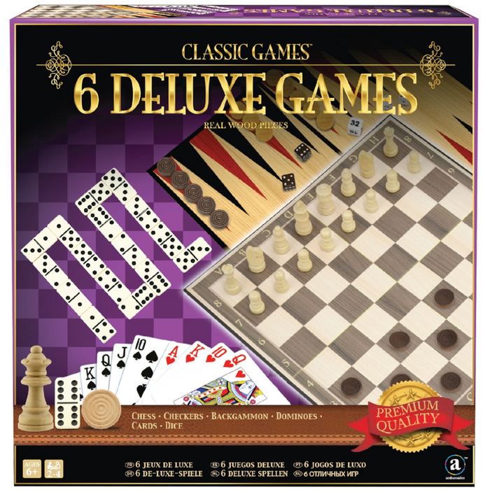 1 | Classic Game Collection - 6 Deluxe Game Set