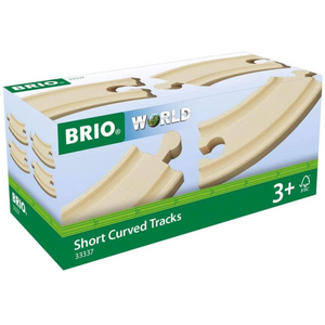 BRIO - 33337 | Short Curved Train Tracks Set