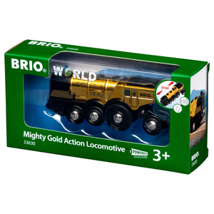 BRIO - 33630 | Mighty Golden Action Locomotive