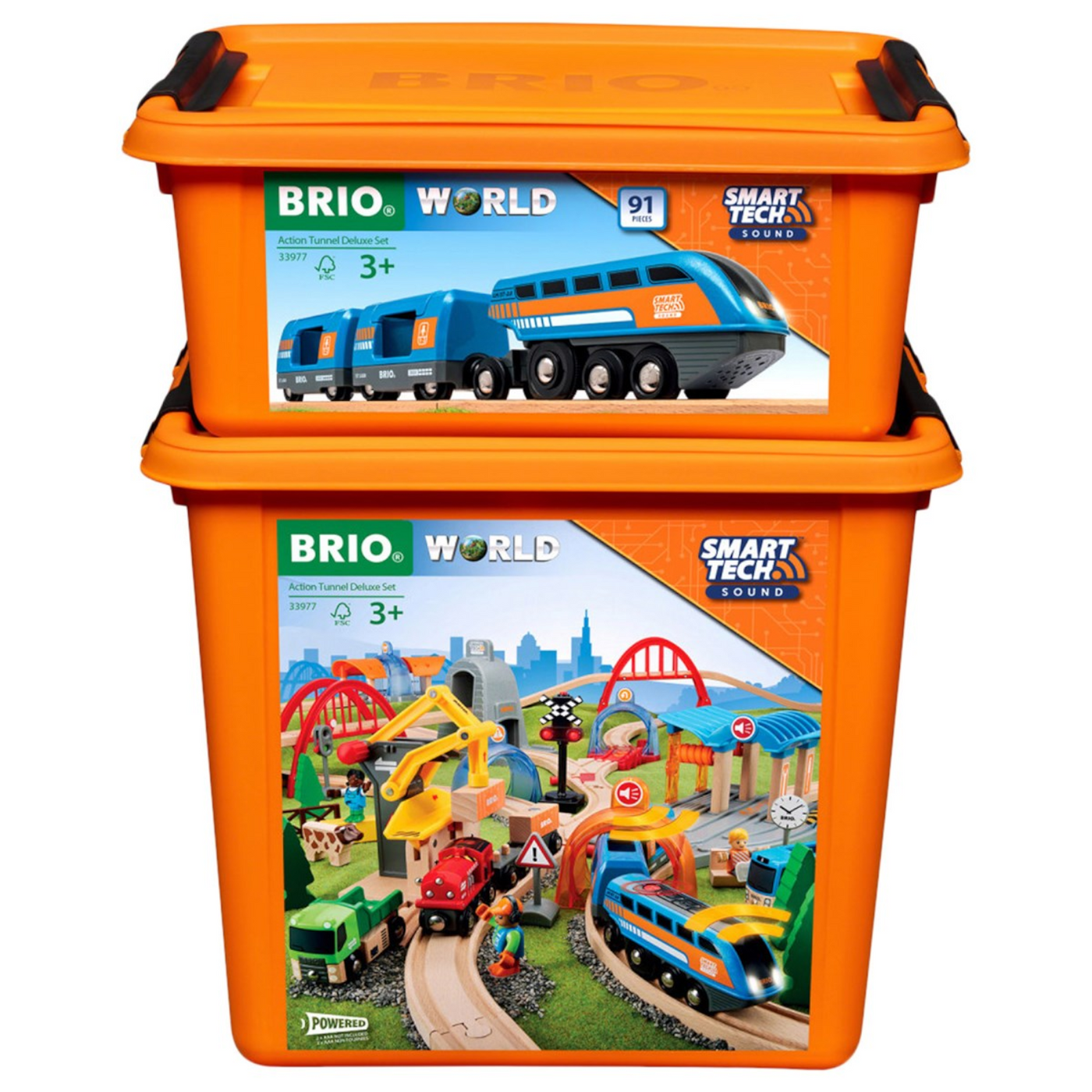 BRIO 33977 Smart Tech Sound Action Tunnel Deluxe Set Castle Toys