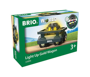 BRIO - 33896 | Light Up Gold Wagon