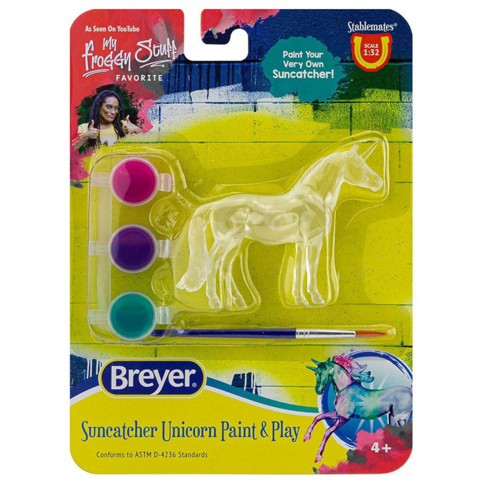 10 | Stablemates: Suncatcher Unicorn Paint & Play - Assorted (One per Purchase)