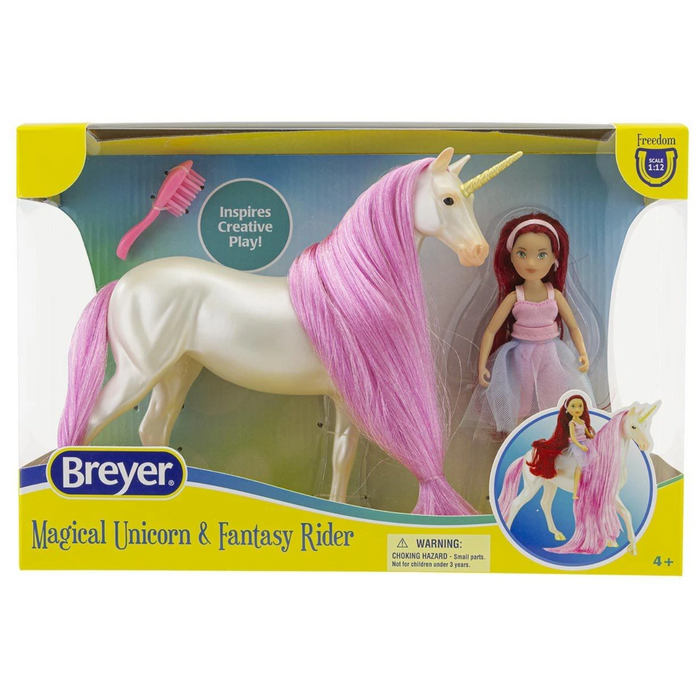 Breyer - 61147 | Freedom: Magical Unicorn & Fantasy Rider