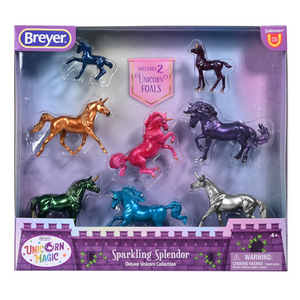 Breyer - 6937 | Stablemates: Sparkling Splendor Deluxe Unicorn Set