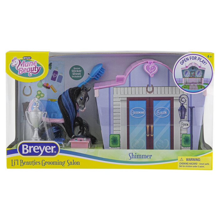 Breyer - 7431 | Li'l Beauties Shimmer Grooming Salon - Assorted (One per Purchase)