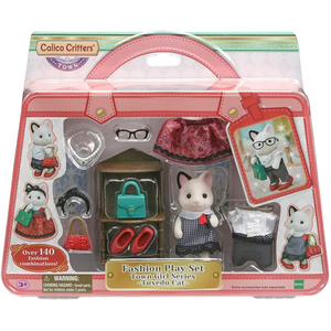 Calico Critters - CC3050 | Town Series: Fashion Play Set Tuxedo Cat