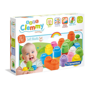 Clementoni - 147076 | Baby Clemmy: Set of 24 Soft Blocks