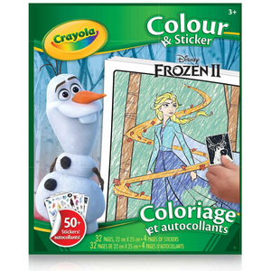 Crayola - 04-0565 | Frozen 2 Colour & Sticker Pad