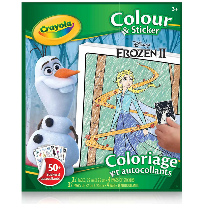 Crayola - 04-0565 | Frozen 2 Colour & Sticker Pad
