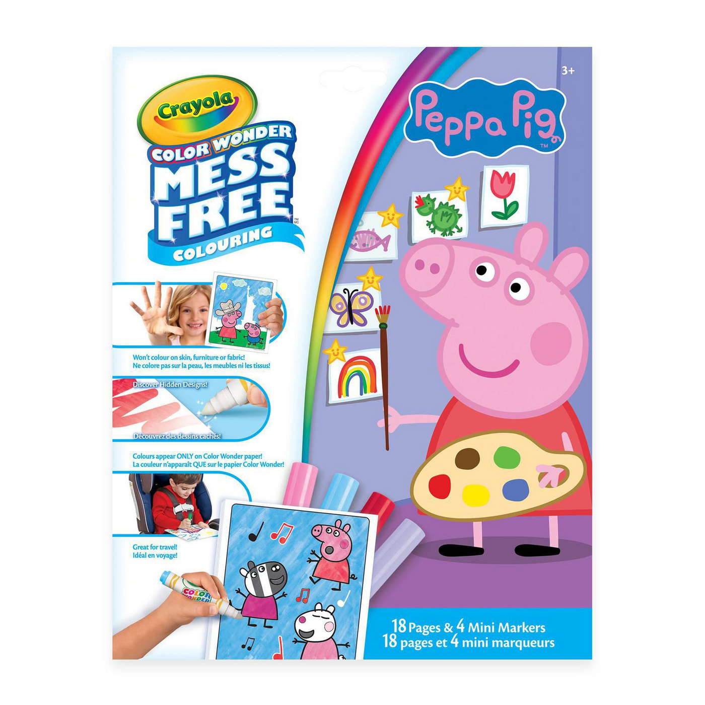 Crayola - 38630  Colour Wonder: Peppa Pig Mess Free Colouring