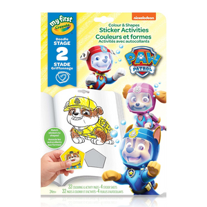 Crayola - 80-6806 | Colour & Shapes Sticker Activities - Paw Patrol