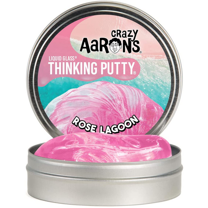 Crazy Aaron's Thinking Putty - RL020 | Liquid Glass - Rose Lagoon