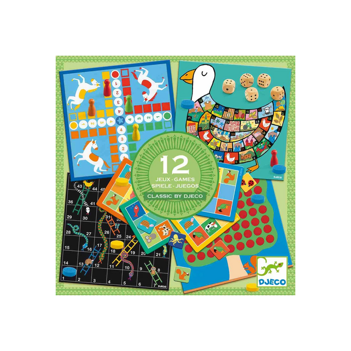 DJECO - DJ05218 | Classic Box 12 Games