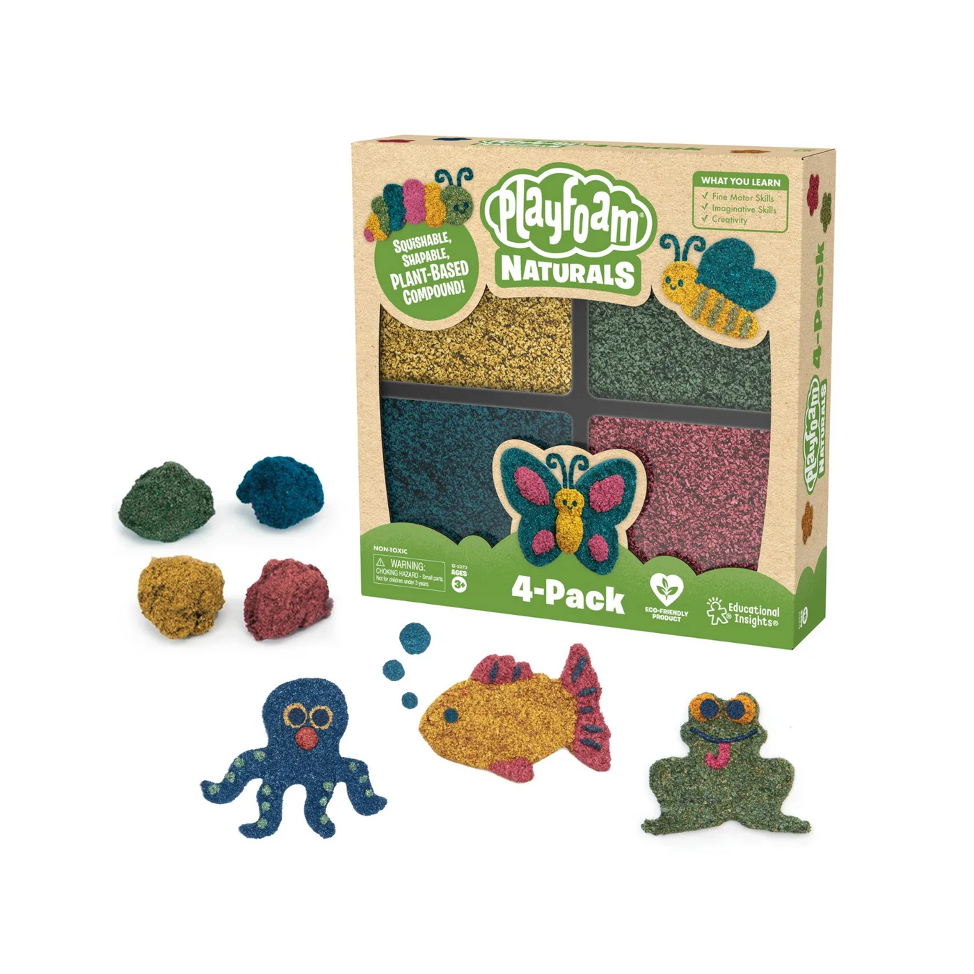 Educational Insights - EI2270  Playfoam: Naturals - 4-Pack – Castle Toys