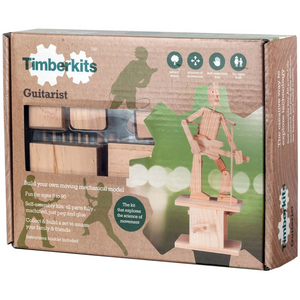 Elenco - TIM105 | Timberkits Guitarist Mechanical Wooden Construction Kit