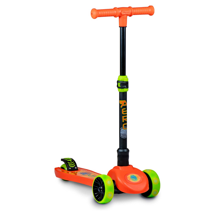 2 | Aero 3 LED Wheel Kick Scooter - Orange Flame