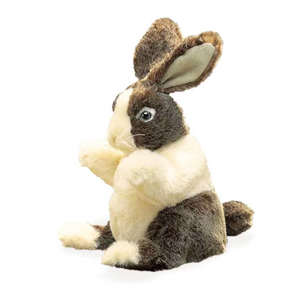 Folkmanis Puppets - 2571 | Baby Dutch Rabbit Puppet