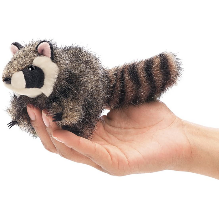 Folkmanis Puppets - 2646 | Mini Racoon Finger Puppet