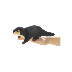 Folkmanis Puppets - 2684 | Mini River Otter - Finger Puppet