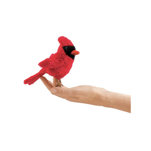 Folkmanis Puppets - 2743 | Mini Cardinal Finger Puppet